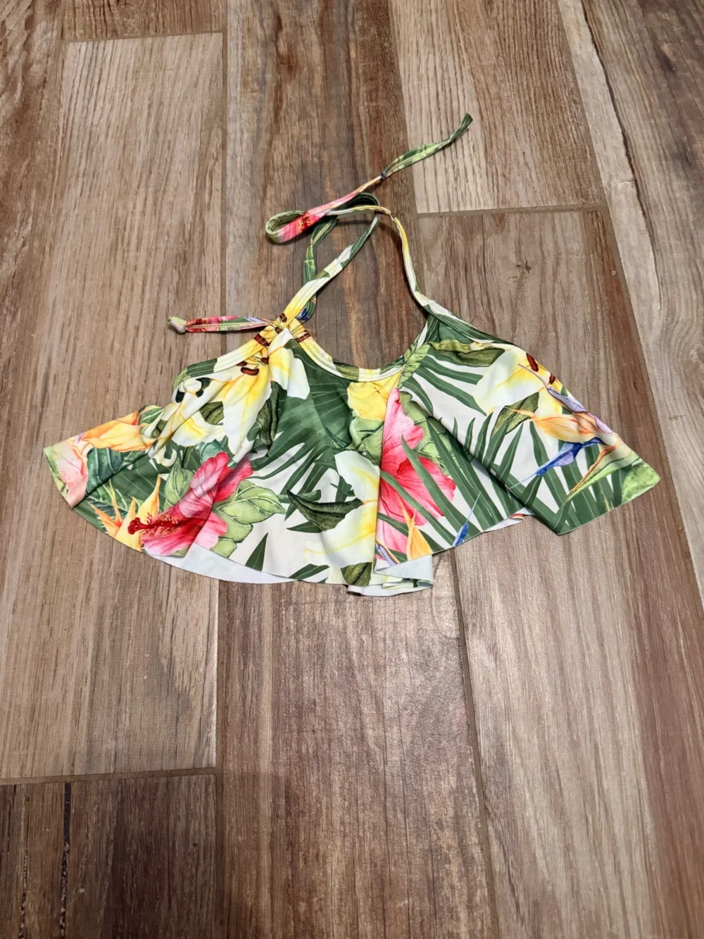 Kortni Jeane Mini Tropic Floral Swing Swim Top